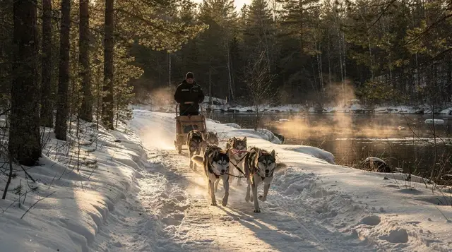 Driving your own dog sled vs riding as a passenger