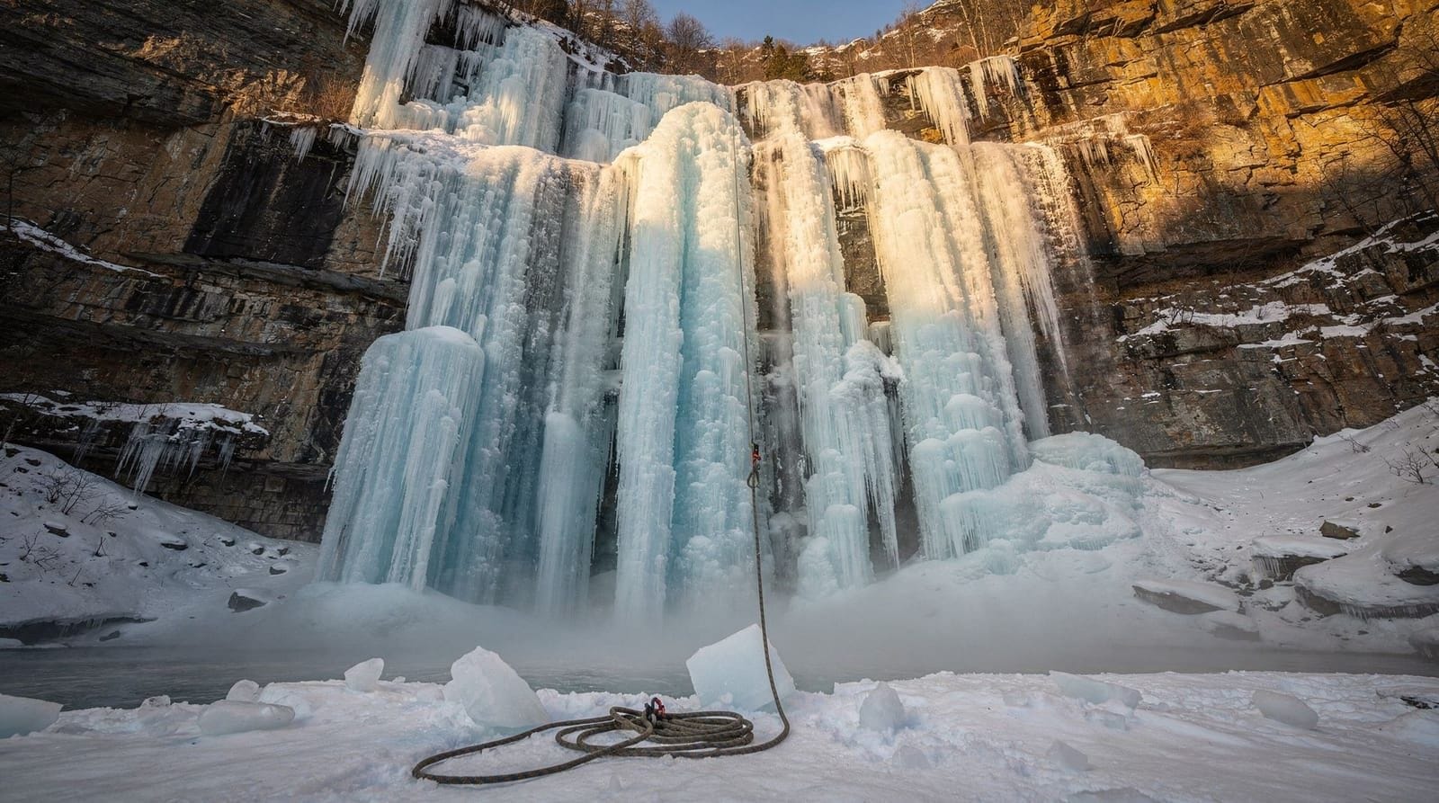 Le canyon de Korouoma : les chutes gelées près de Rovaniemi