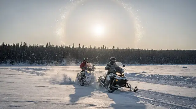Two-person snowmobile rides: how tandem riding works